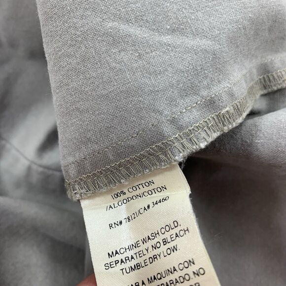 Eileen Fisher Long Cotton Straight Skirt with Slit XS Light Gray Modest Career - Picture 5 of 9